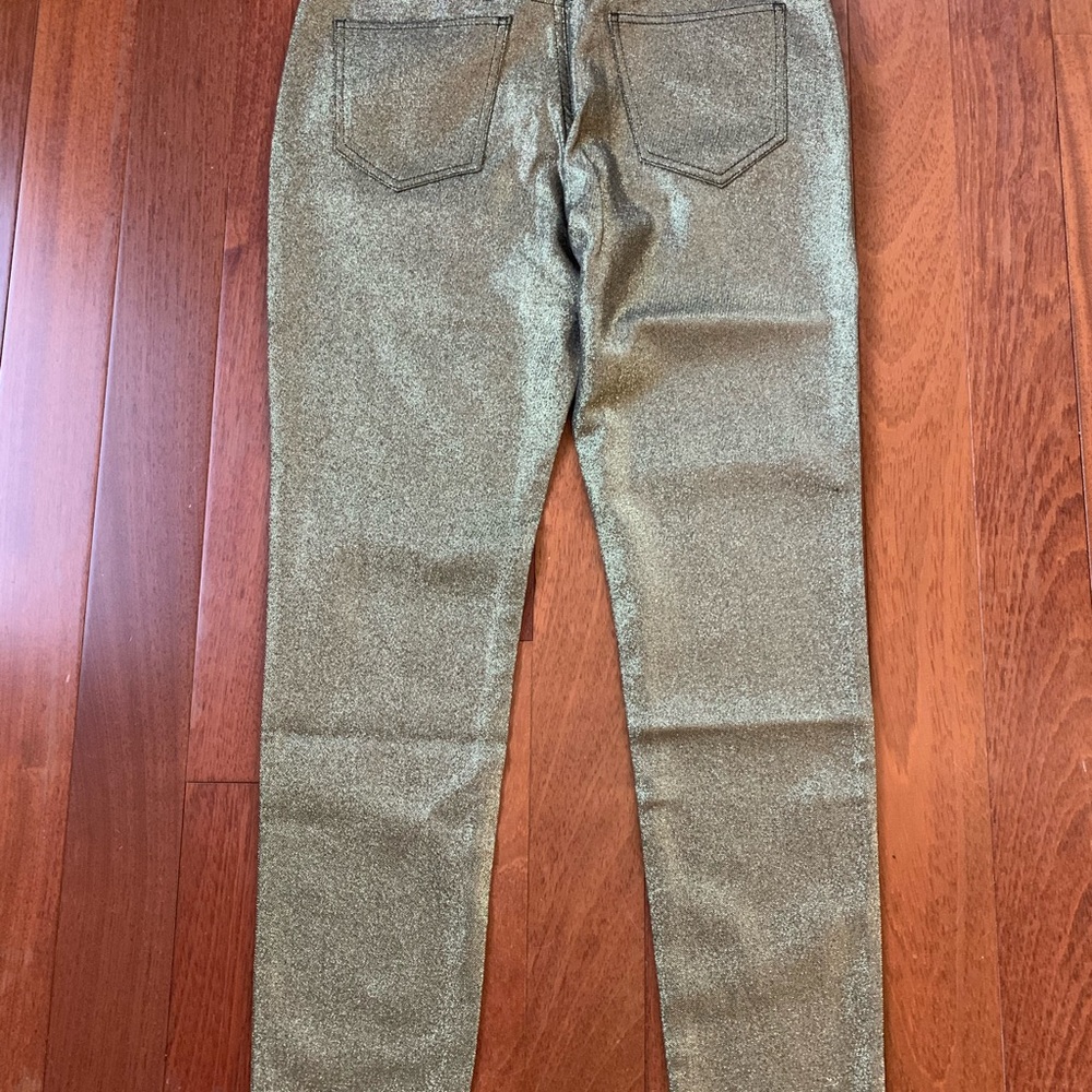 ottod’Ame Gold sparkle pants Italian made - Picture 3 of 5